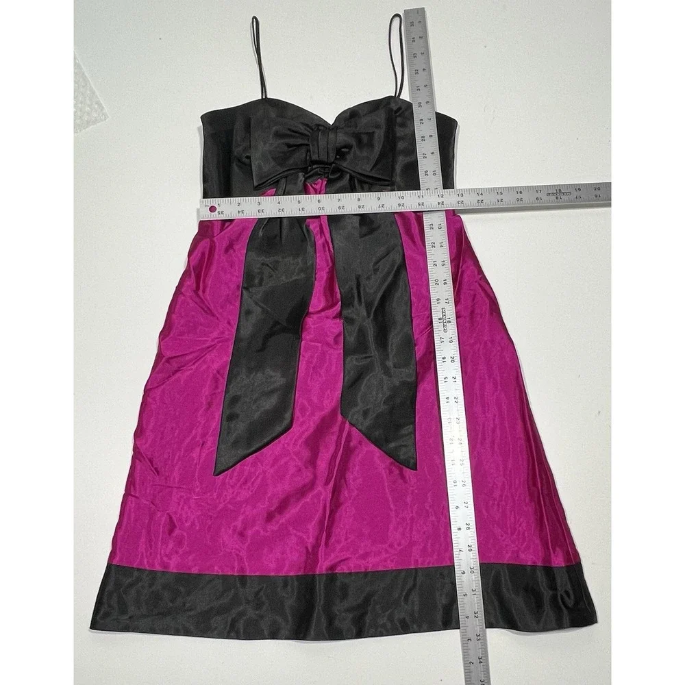 Jessica McClintock For Gunne Sax Pink And Black Teen Dress Size‎ 1 Read desc.